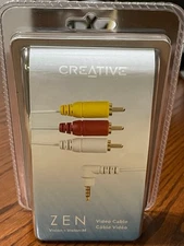 Creative Zen Vision & Vision M MP3 Player Audio Video AV Cable 70PD000000059....