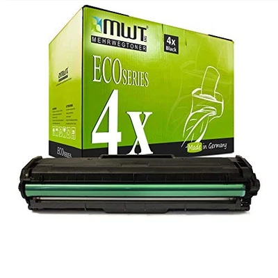 Eurotone 4 Tonerkartouches Laser Noires Pour Samsung MLT101S+MLTD101S - Photo 1/4