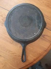 Vtg Griswold No. 9 Cast Iron Skillet 710A Dual Spouts As Found