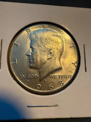 1968-D Kennedy Half Dollar 40% SILVER MINT UNC US MINT!!!*%$$$