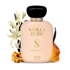 Nisara Vanilla Rush Perfume Lasting Fragrance EDP Parfum Woman Body Spray 100ML