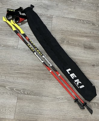 LEKI Nordic Walking Speed Pacer Vario Ultra Lightweight Carbon Poles 100-110cm