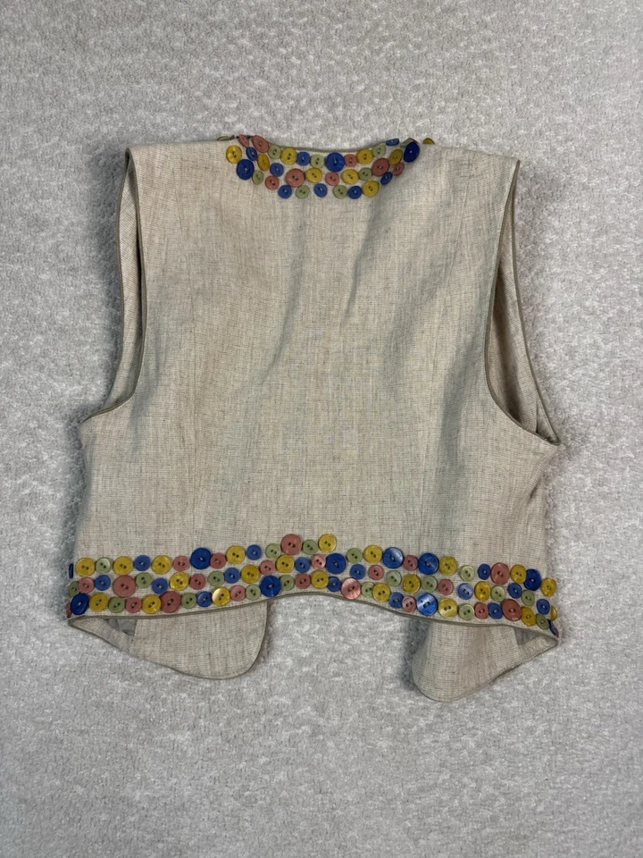 Colete Western Vintage Feminino Double D Ranch Wear Aberto com Botões Frontais Pequeno - Imagem 4 de 4