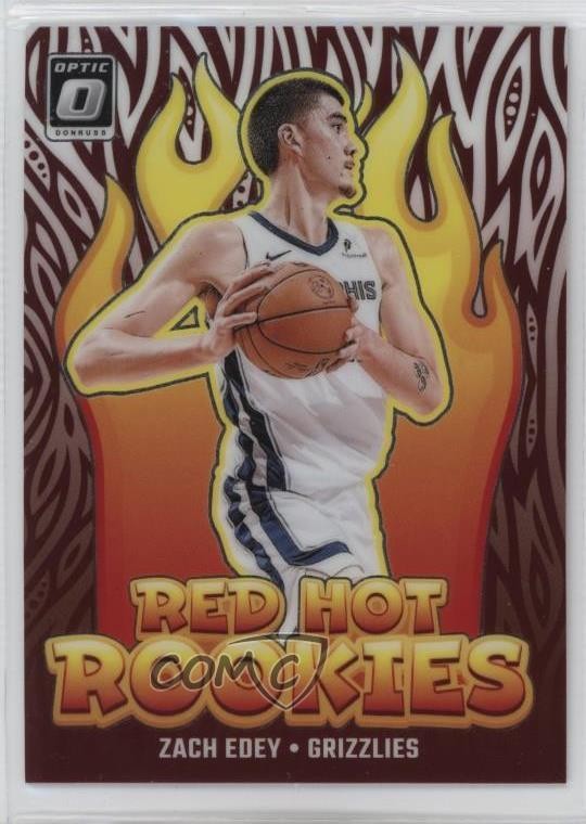 2024-25 Panini Donruss Optic Red Hot Rookies Zach Edey #4 RC 6j0