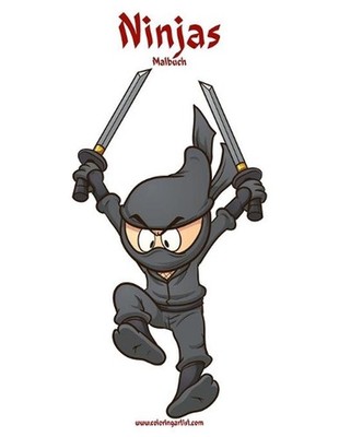 Ninjas-Malbuch 1 by Nick Snels (German) Paperback Book
