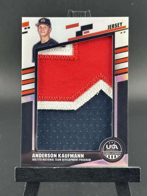 2026 Panini Stars & Stripes USA Game Worn Jersey #JUM-AK Anderson Kaufmann /7