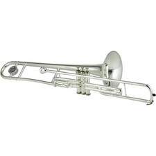 Jupiter JTB720V Series C Valve Trombone Silver Yellow Brass Bell
