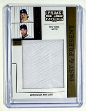 2005 Prime Patches Past and Present Jumbo Swatch #20 Mike Piazza /512