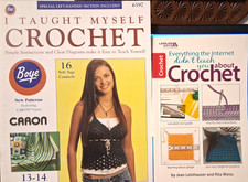 Caron and Leisure Arts Crochet Instructions and Patterns Booklets