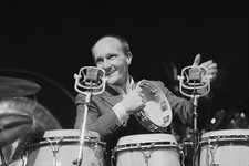 Percussionist Ray Cooper Performing At A Charity Concert For Arms - Old Photo