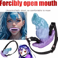 Silicone Open Mouth Gag Bondage Restraints Gag Plug Slave Roleplay