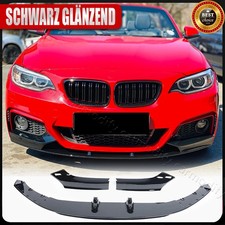 Glanz Schwarz SpoilerLippe vorne Frontlippe Frontspoiler Für BMW F22 M Paket 14+