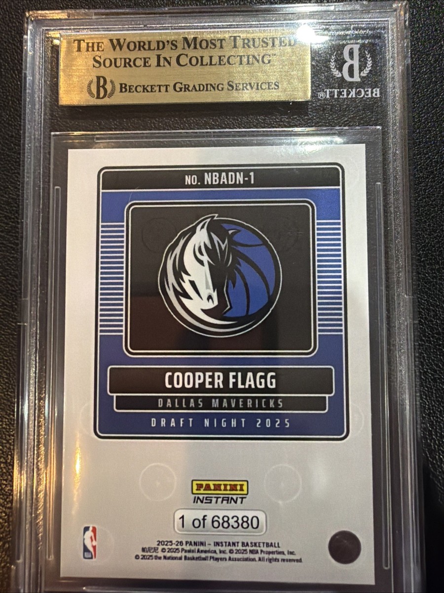 COOPER FLAGG BGS 10 PRISTINE 2025 PANINI INSTANT NBA DRAFT NIGHT