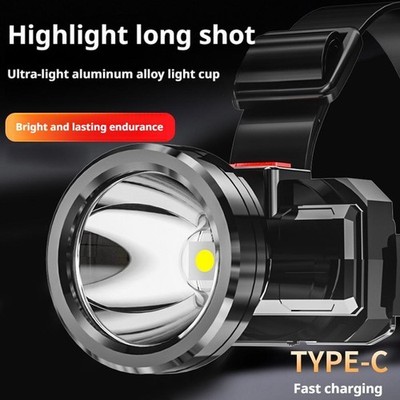 Super Bright LED Induction Headlight Fishing Head Lamp Strong Light O9Z3
