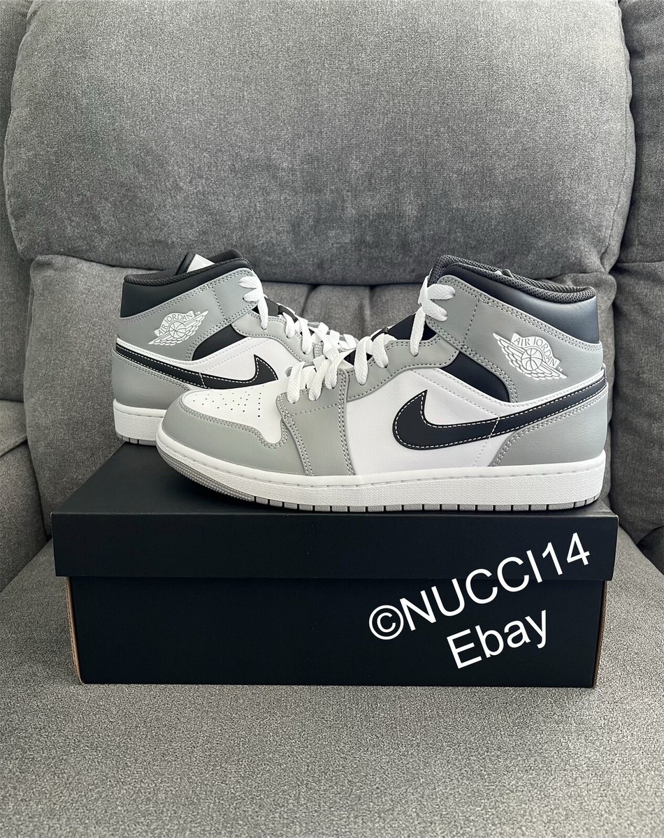 Size 11 - Jordan 1 Mid Light Smoke Grey for sale online | eBay