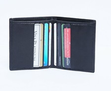 Men Boys Genuine Leather Wallet card holder Slim Design Full  RFID  Protection