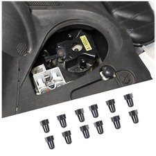 Black Rear Strut Shock Tower Covers Screws For Jaguar F-TYPE 2013-24