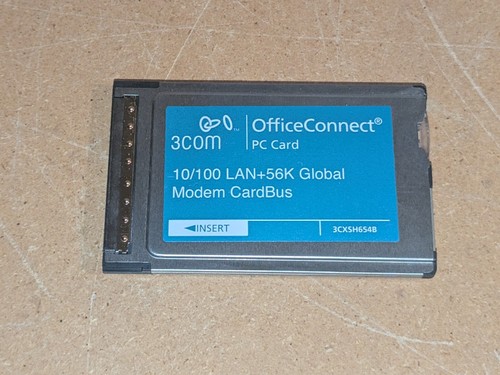VTG 3Com Office Connect 10/100 LAN PC Card Modem XJACK - Picture 6 of 6