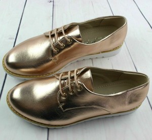 rose gold brogues