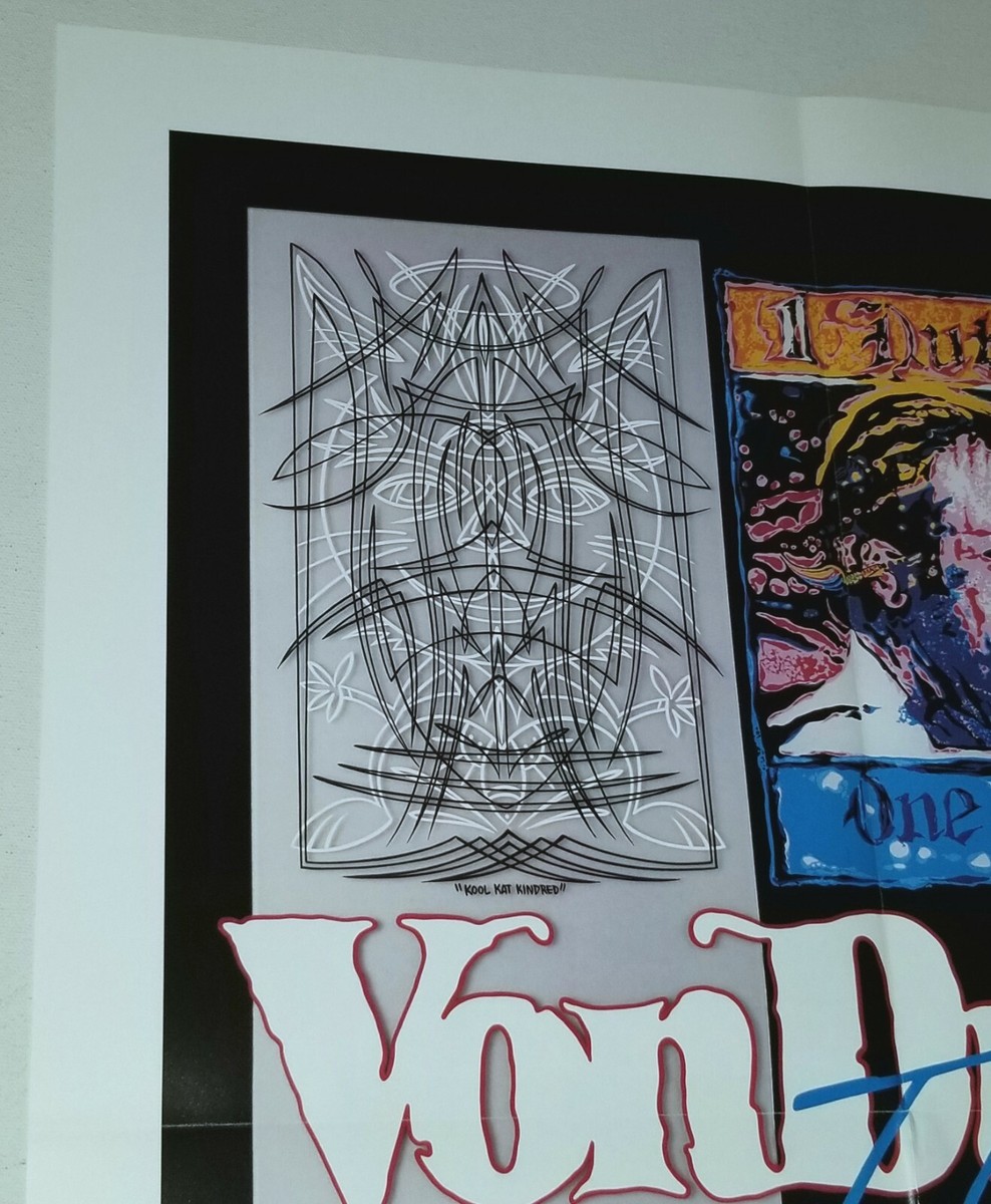 VON DUTCH 1996 ART PRINT POSTER VINTAGE HOTROD KUSTOM CAR TATTOO