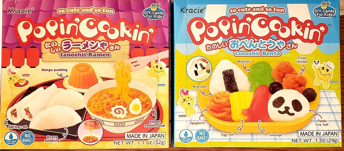 Kracie Popin Cookin-Tanoshii Ramen & Bento (2 Pack) Japanese Candy