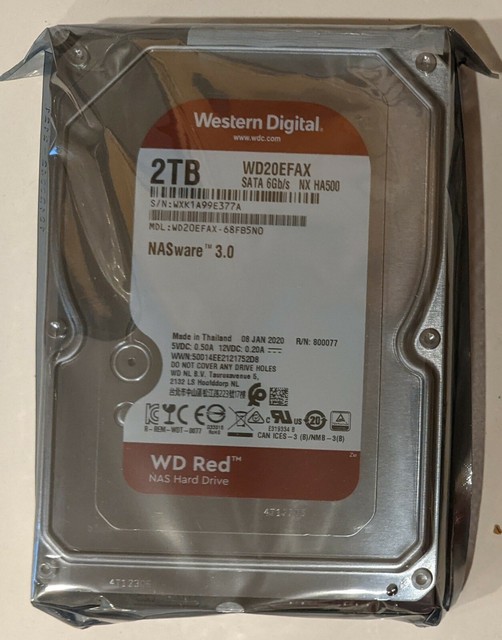 Wd Wdefax Red 2tb Nas Hard Drive 2 Tb 3 5in Sata 256 Mb Red Wdefaxsp For Sale Online Ebay