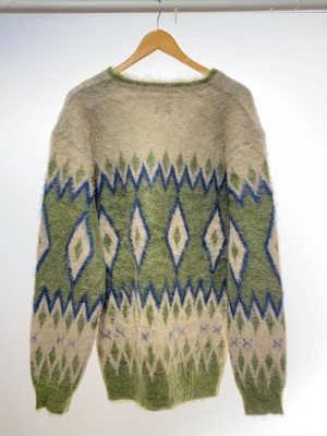Needles Cardigan 24AW Mohair Diamond L Khaki PU310 Used | eBay 