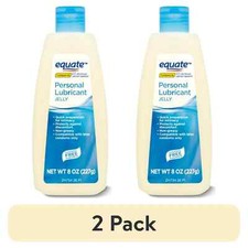 2 Pack Equate Liquid Personal Lubricant Jelly Fragrance Free 8OZ Fast Shipping
