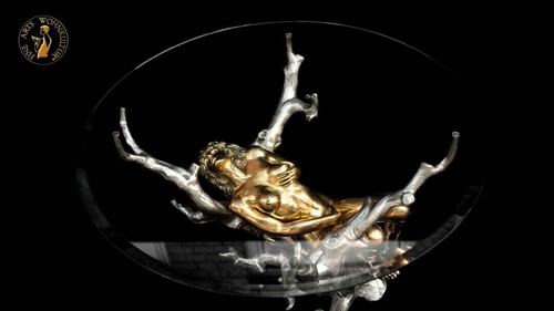 FINE ARTS Wohnkultur Bronze Skulptur Figur Erotik Tree Sofa CouchTisch Möbel - Bild 3 von 6