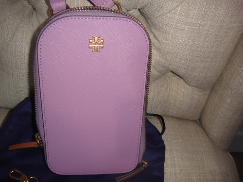 NEW Tory Burch Emerson Colorblock Leather Phone Holder Crossbody Bag Retail $348 - Picture 11 of 19