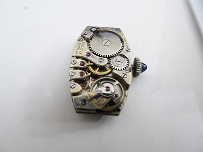 1926 Bulova Ladies Caliber 6AF 15J 4 Adjusts Movt DECO Dial works (Z734)