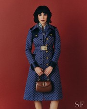 Gucci Leather-trimmed Cotton-blend Jacquard Coat Jacket-bnwt- Rrp$6,700 Usd +tax