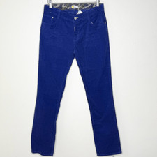 Boden Royal Blue Straight Leg Corduroy Dress Pants - Kids US 16Y R