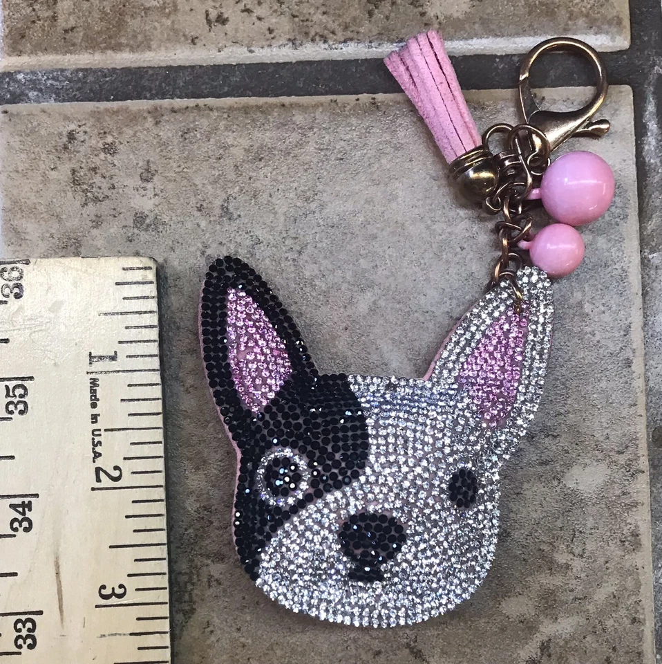 Chihuahua Keychain Pink Black - Image 3 of 4