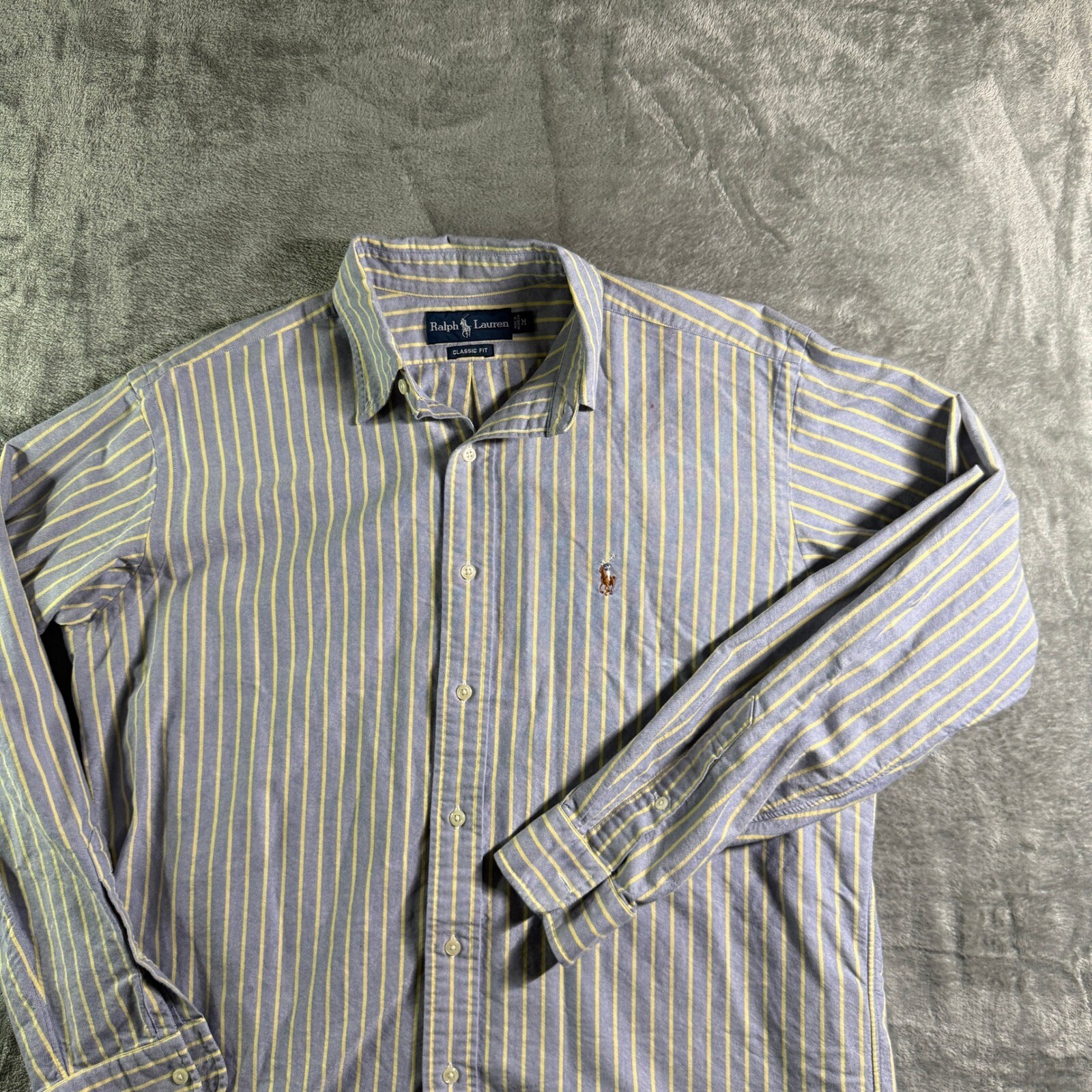 Camicia Ralph Lauren a righe vestibilità classica in carne pony con bottoni logo pony media