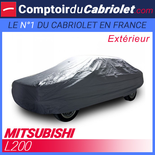 Bache extérieure imperméable en PVC pour pick-up Mitsubishi L200 finition noire 2m