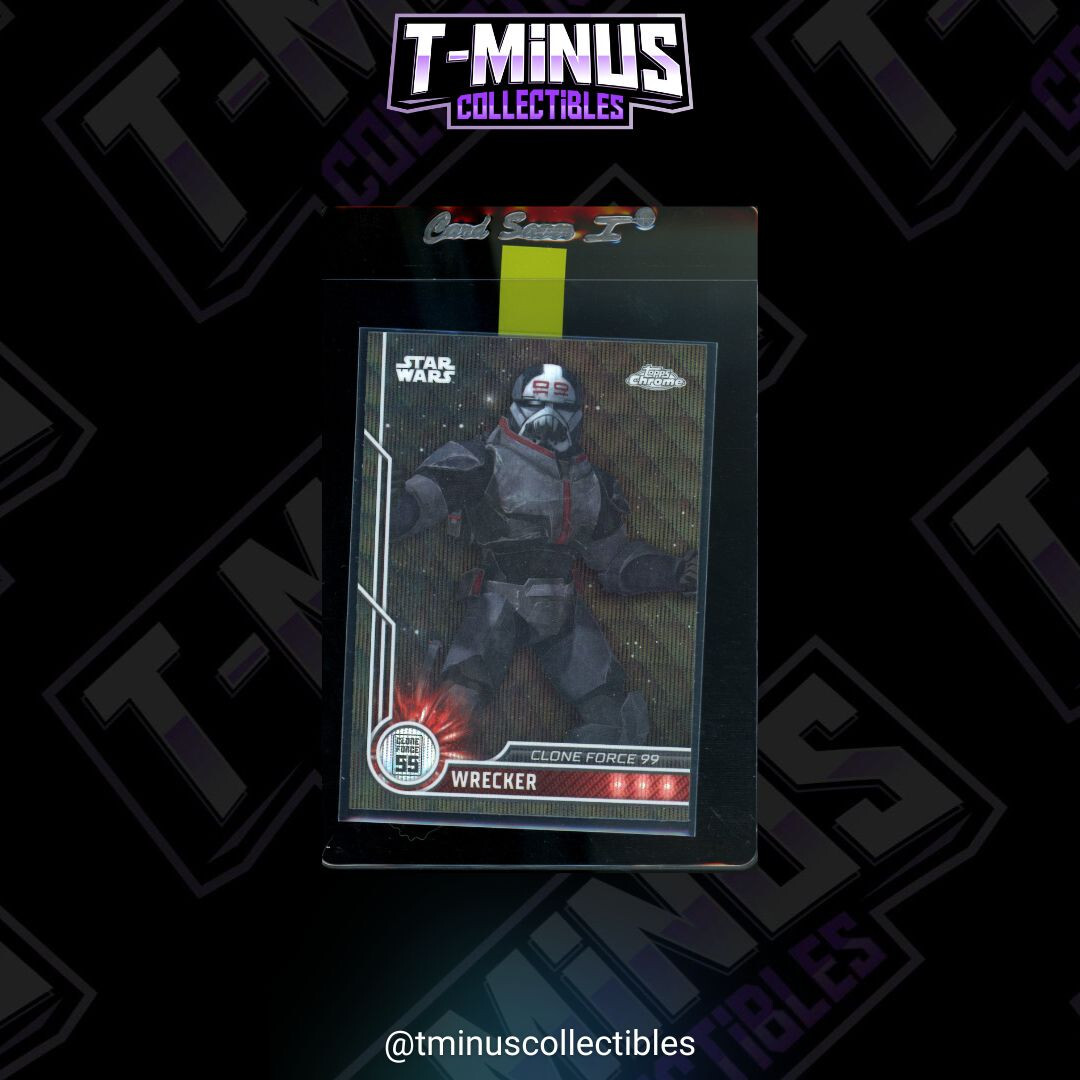 Topps 2023 Star Wars Chrome : Black Refractor Wrecker [82] (b)