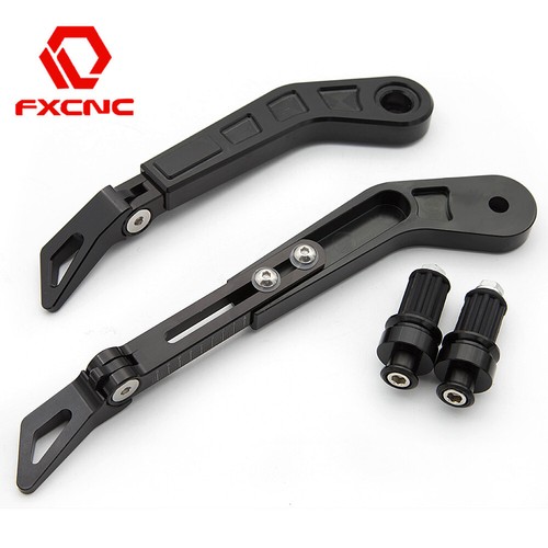 FXCNC Universal 7/8" Handle Bar End Brake Clutch Levers Protective Guard Black - Picture 10 of 13