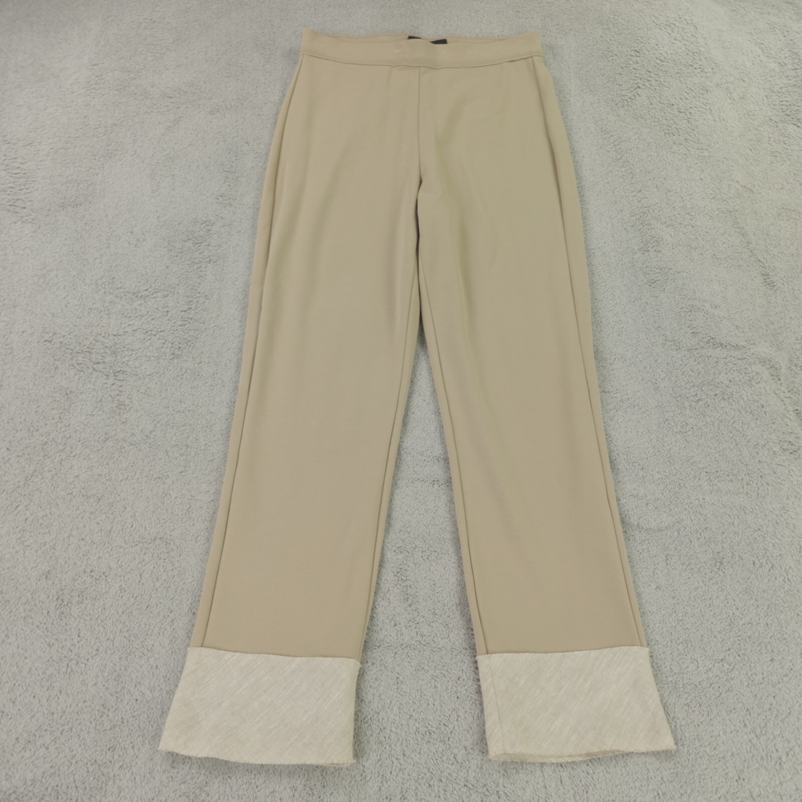 Marie Saint Pierre Pants Womens 2 Medium Tan Dune Sand Tanua Double Jersey