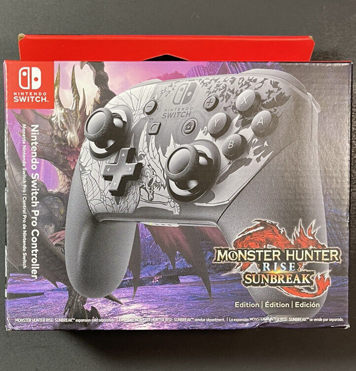 Nintendo Switch Pro Controller [ Monster Hunter Rise Sunbreak Edition ] NEW  | eBay