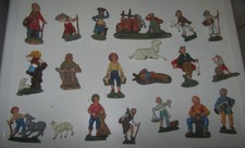 Lotto Statuine Presepe Pastori ITALY in plastica Made in Italy