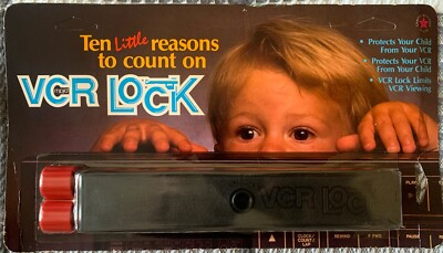 VINTAGE VCR Safety Lock - Protects Your Child - Collectible. NEW - Made In USA -