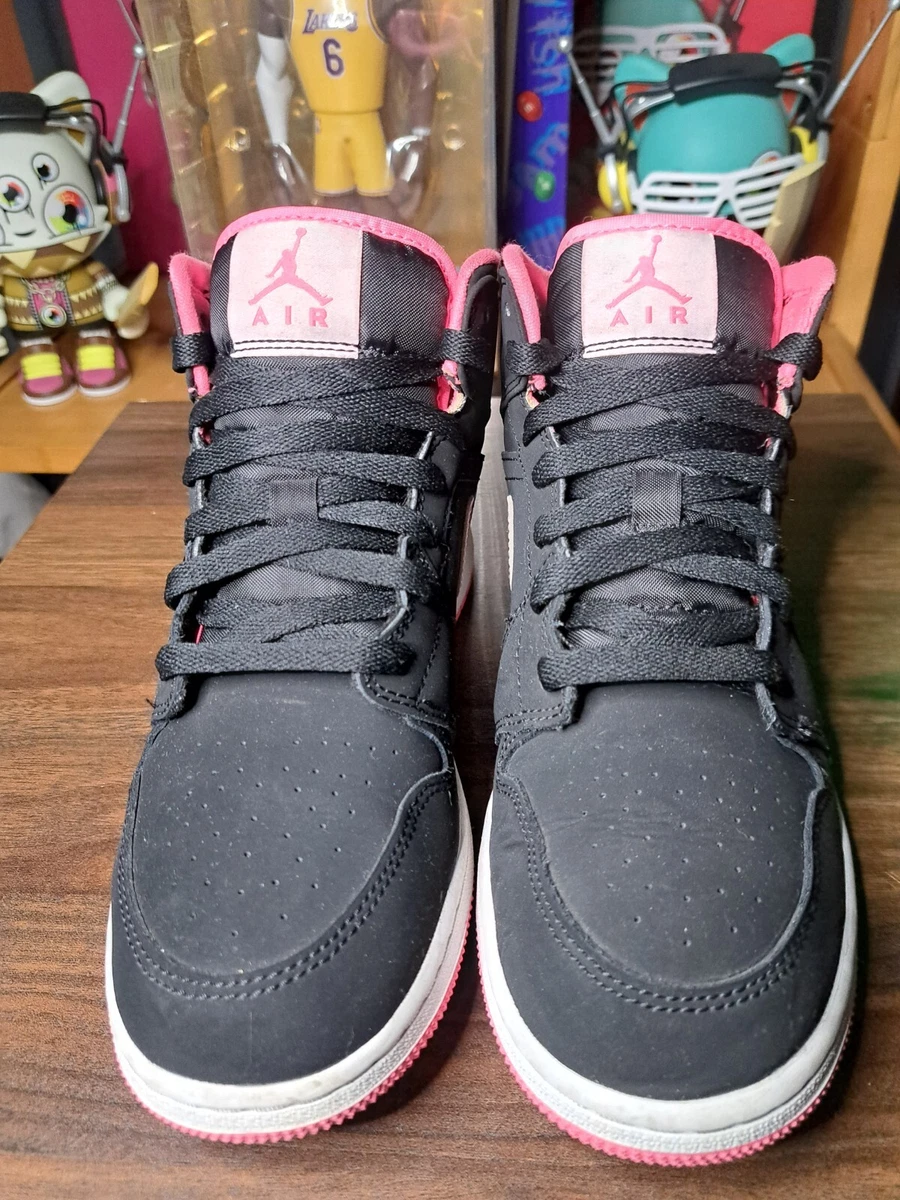 Jordan 1 mid black digital best sale pink