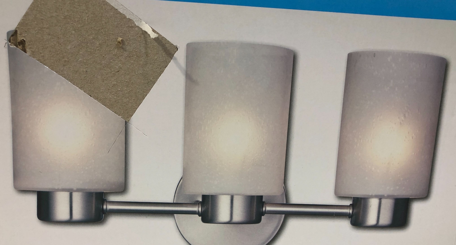 Westinghouse Sylvestre 3-Light Brushed Nickel Wall Fixture New