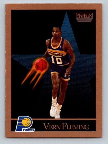 1990-91 Skybox Vern Fleming #114 Indiana Pacers