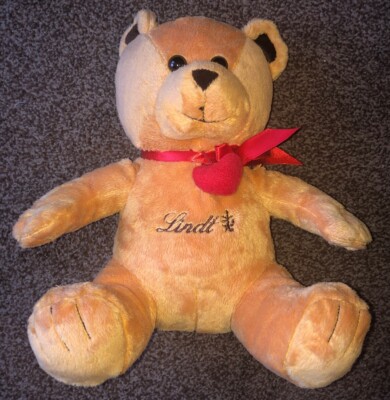 Lindt Teddybär Plüsch Offiziell Herz Band Reißverschlusstasche