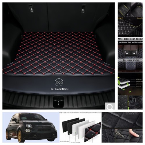 Alfombrillas coche Fiat 500 2008-2019 impermeables para todo tipo de clima alfombras personalizadas carga - Imagen 21 de 44
