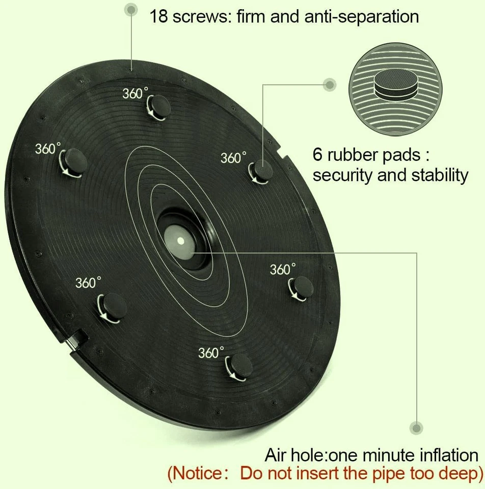 Massage Half Ball Balance Resistance Trainer Home Gym Fitness Yoga Easy Safe Use - Image 3 of 4