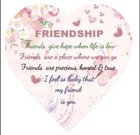 Funny Friend Wooden Hanging Heart Best Friendship Plaque Birthday Christmas Gift