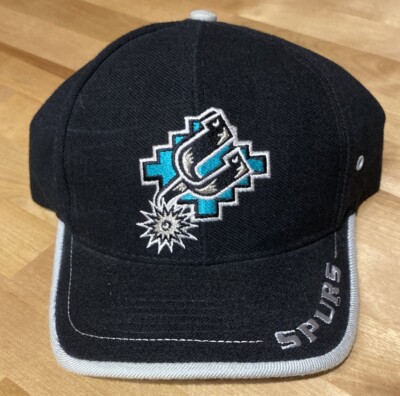 San Antonio Spurs Hat Vtg Logo Athletic NBA Strapback Fiesta
